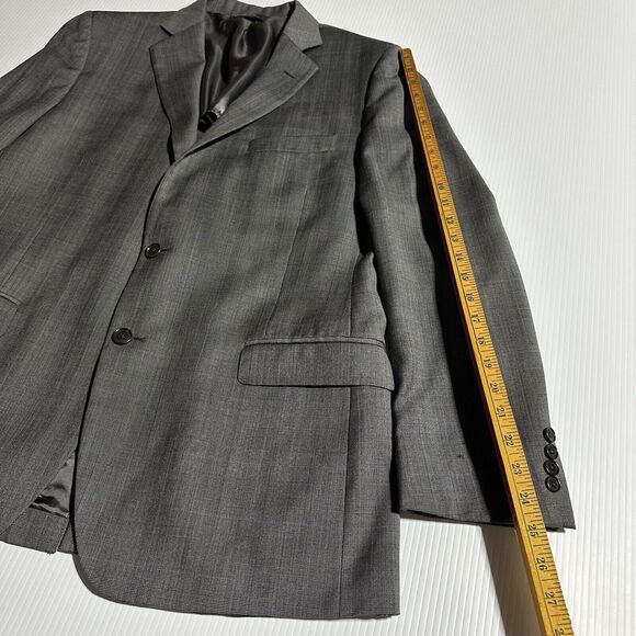 Brooks Brothers Mens Blazer 43 R Gray Glen Plaid Fitzgerald Fit Wool Sport Coat - Picture 13 of 14